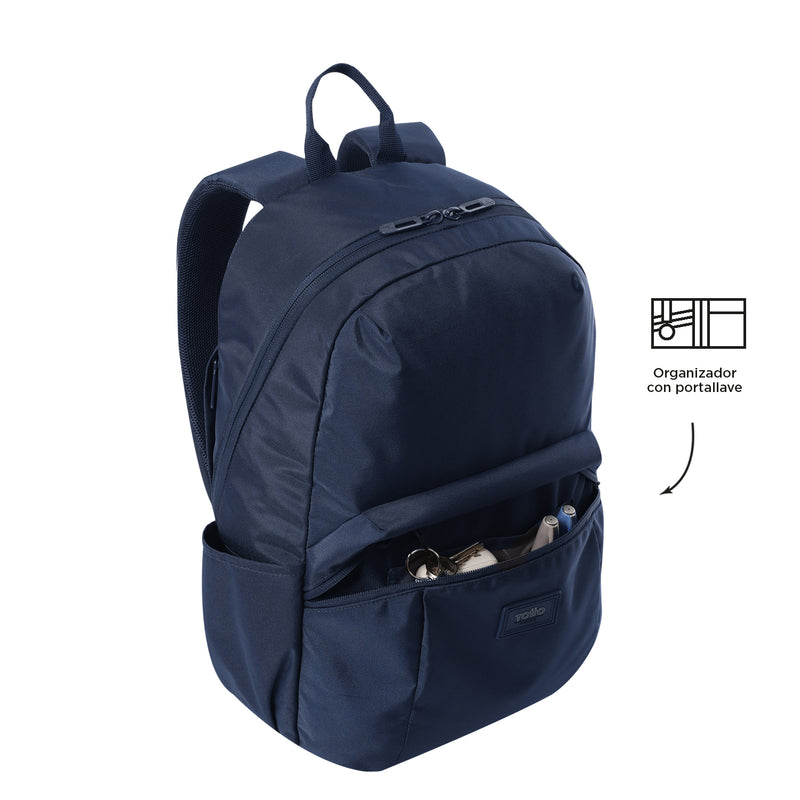 Mochila Universitaria Porta PC 14" Trik Azul Unisex