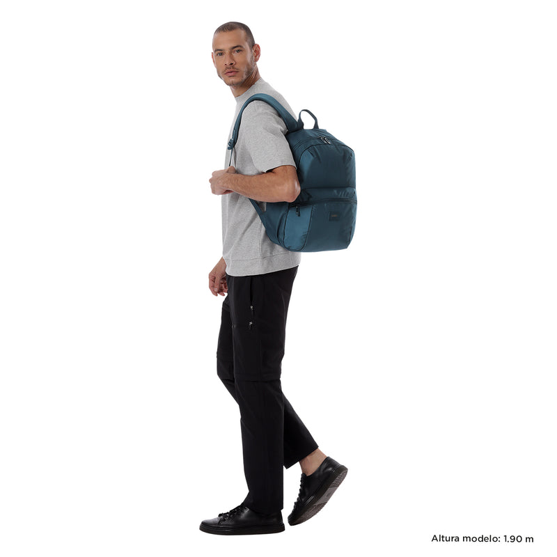 Mochila Universitaria Porta Laptop 14" Trik Azul Hombre