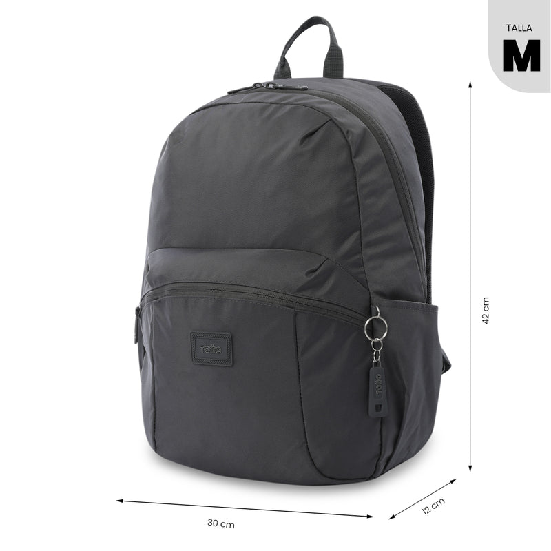 Mochila Universitaria Porta PC 14" Trik Gris Unisex