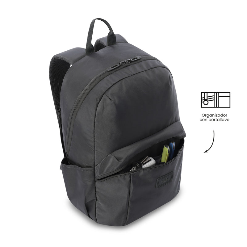 Mochila Universitaria Porta PC 14" Trik Gris Unisex