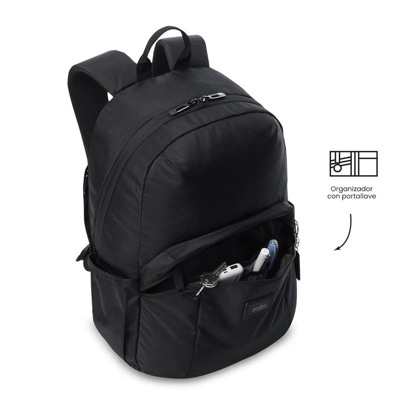 Mochila Universitaria Porta PC 14" Trik Negro Unisex