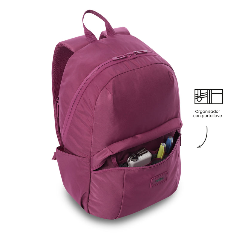 Mochila Universitaria Porta PC 14" Trik Rosado Mujer
