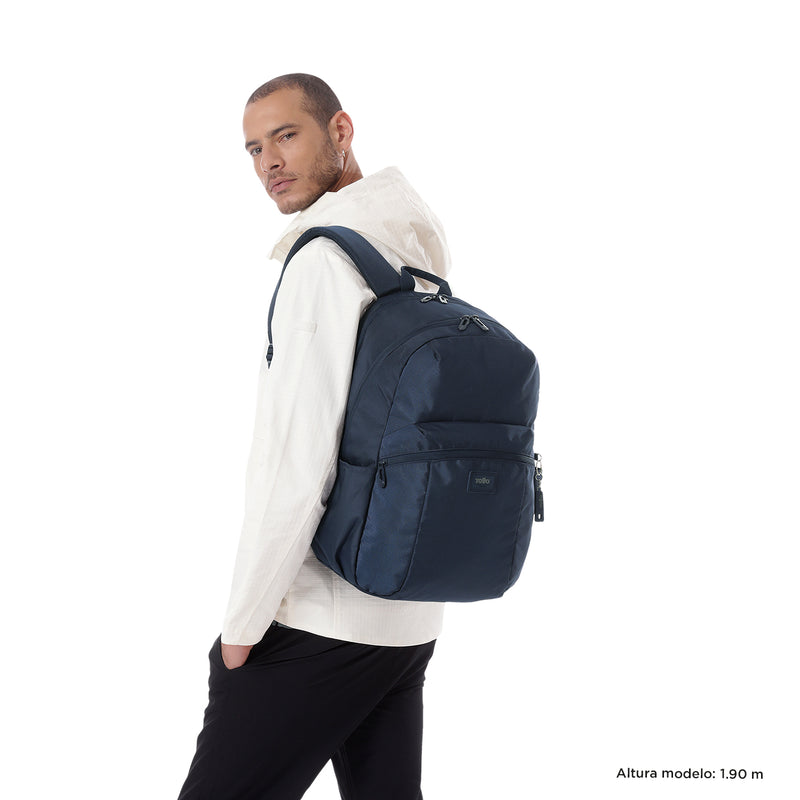 Mochila Universitaria Porta PC 15.4" Trik Azul Hombre