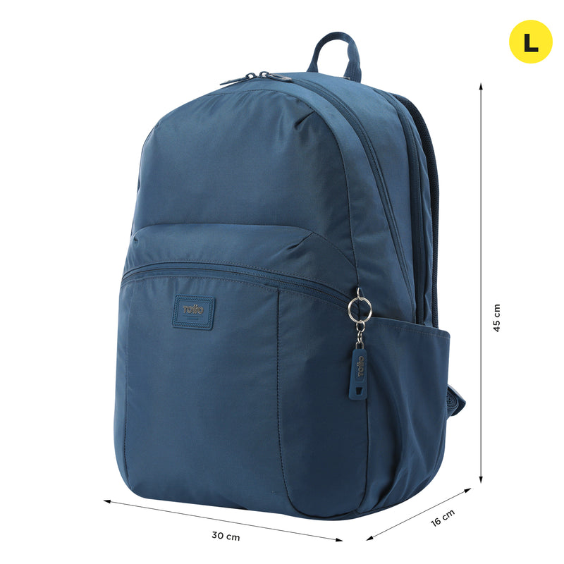 Mochila Universitaria Porta PC 15.4" Trik Azul Hombre