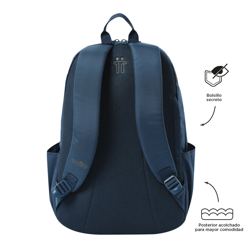 Mochila Universitaria Porta PC 15.4" Trik Azul Hombre