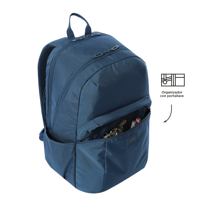 Mochila Universitaria Porta PC 15.4" Trik Azul Hombre
