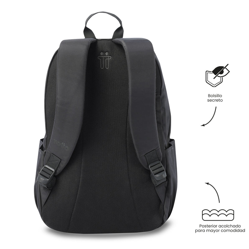 Mochila  Universitaria Porta PC 15.4" Trik Grande Gris Unisex