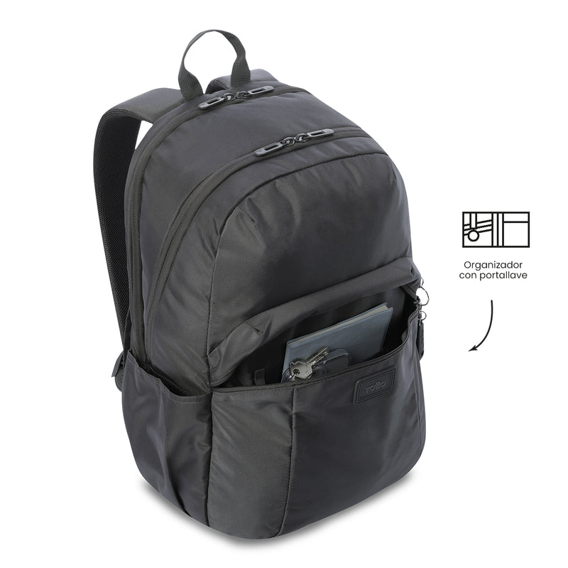 Mochila  Universitaria Porta PC 15.4" Trik Grande Gris Unisex