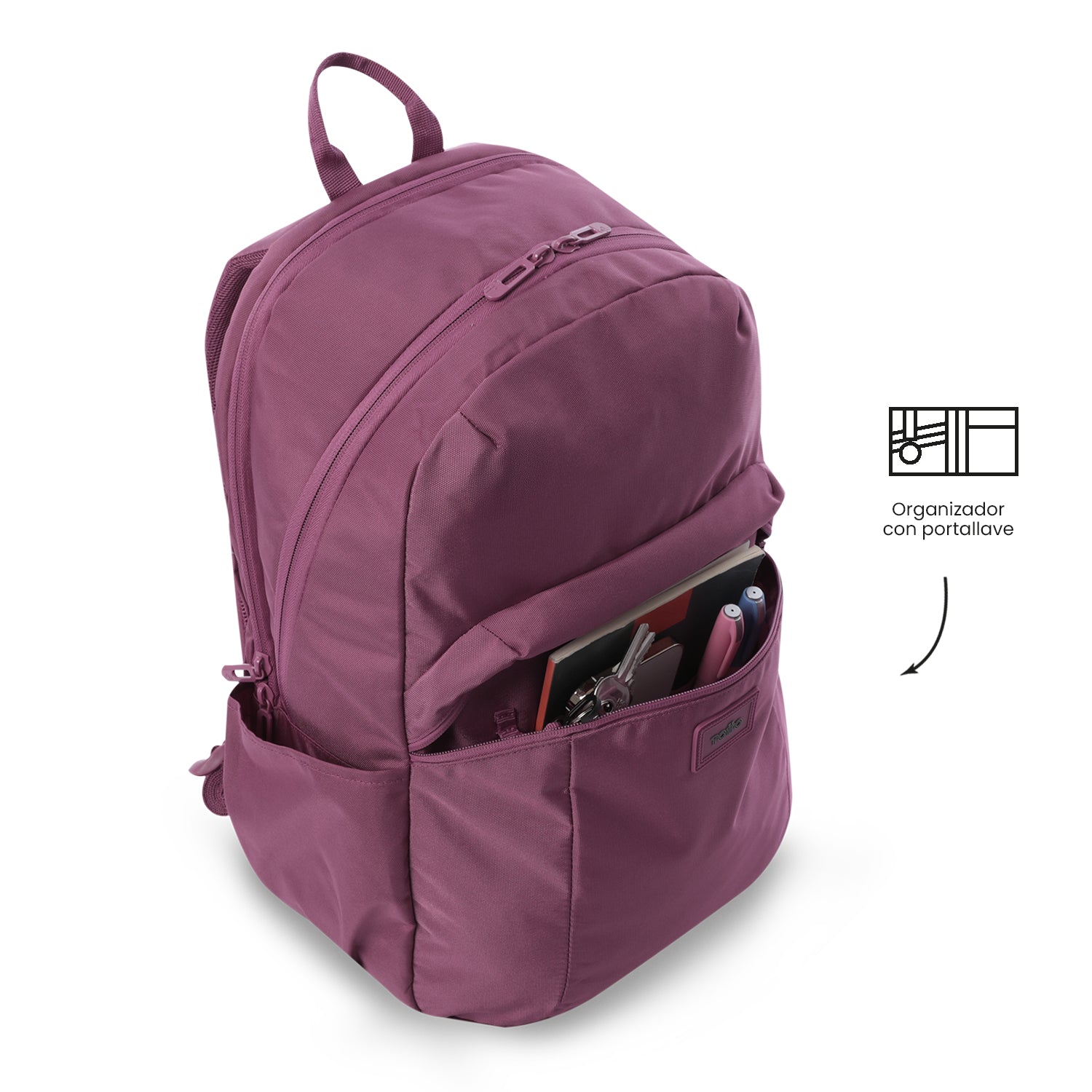 Mochila Universitaria Porta PC 15.4" Trik Rosado Mujer