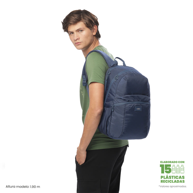 Mochila Universitaria Porta PC 15.4" Trik Grande Azul Unisex