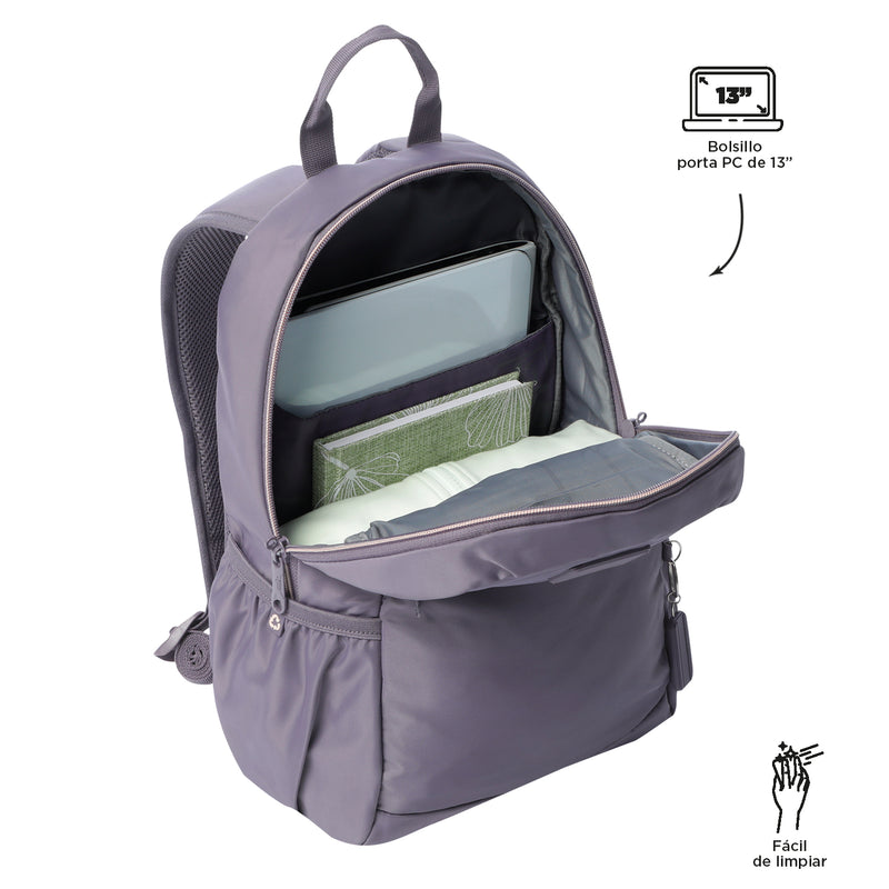 Mochila Universitaria Porta PC 13" Tracer 1 Morada Mujer