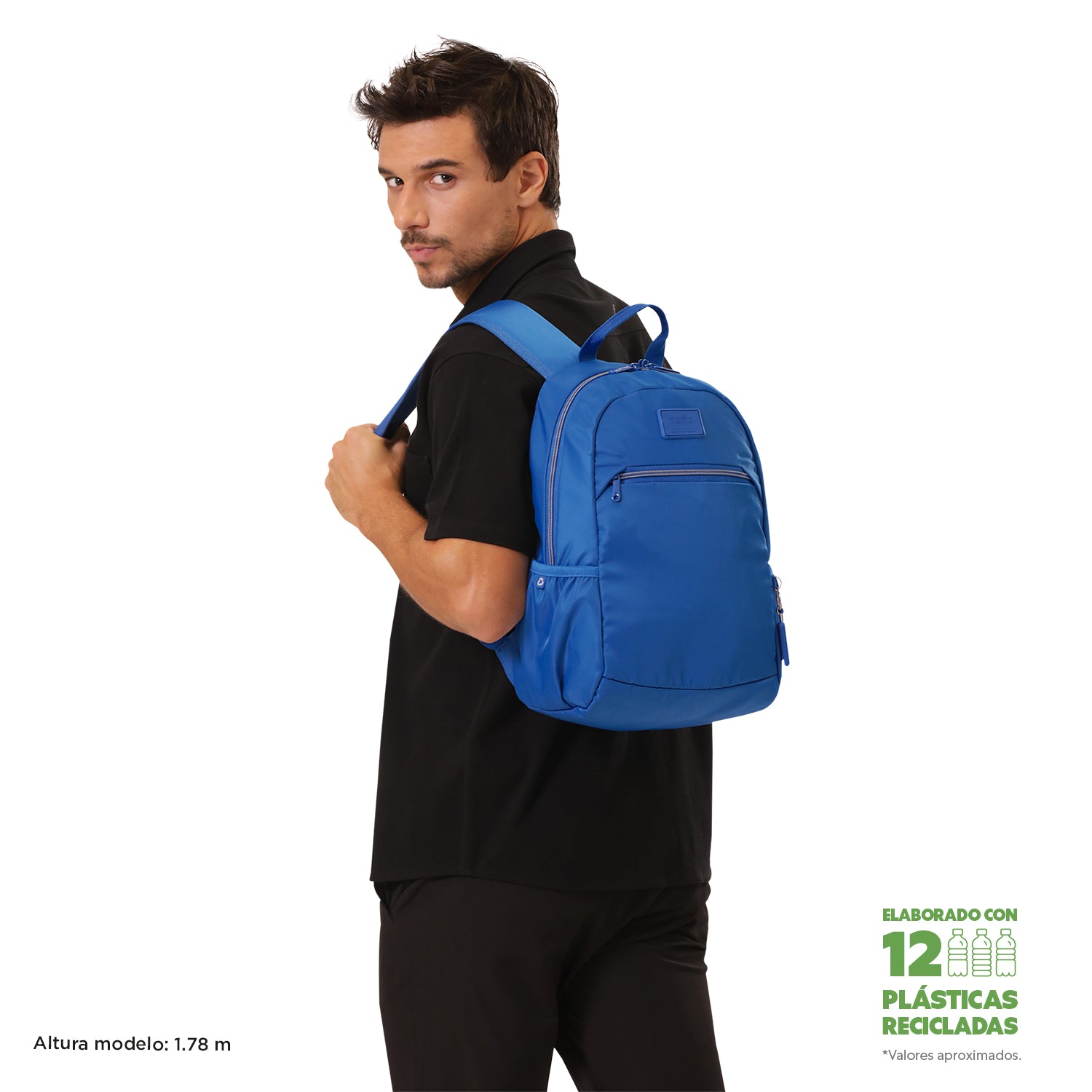 Mochila Universitaria Porta Laptop 13" Tracer 1 Azul Hombre