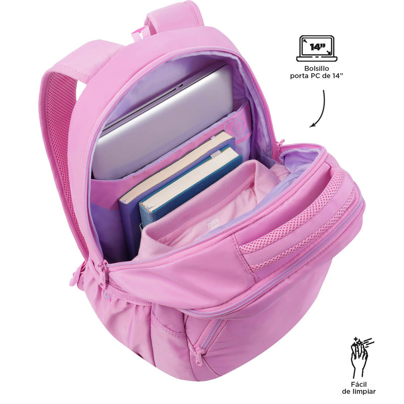 Mochila Tracer 4 con porta Laptop - color: Rosado