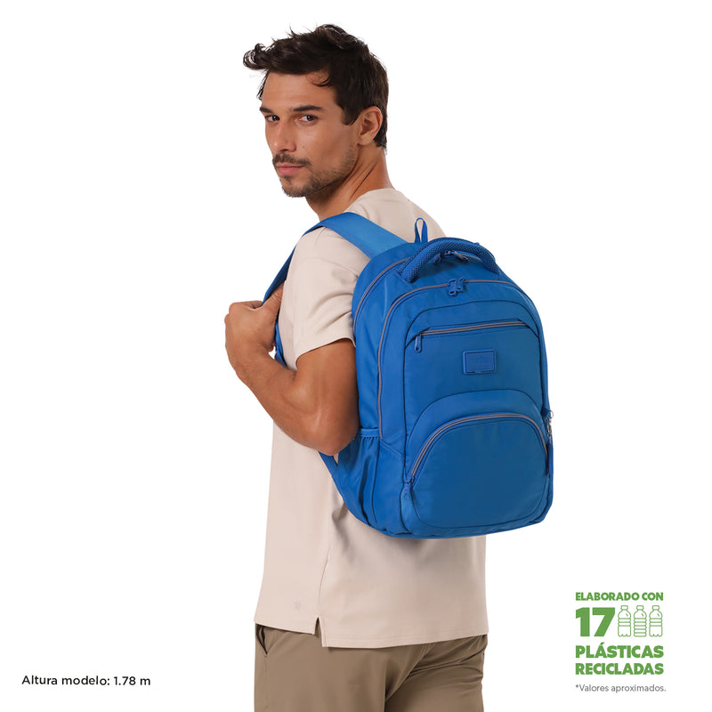 Mochila Tracer 4 con Porta Laptop para Hombre Azul