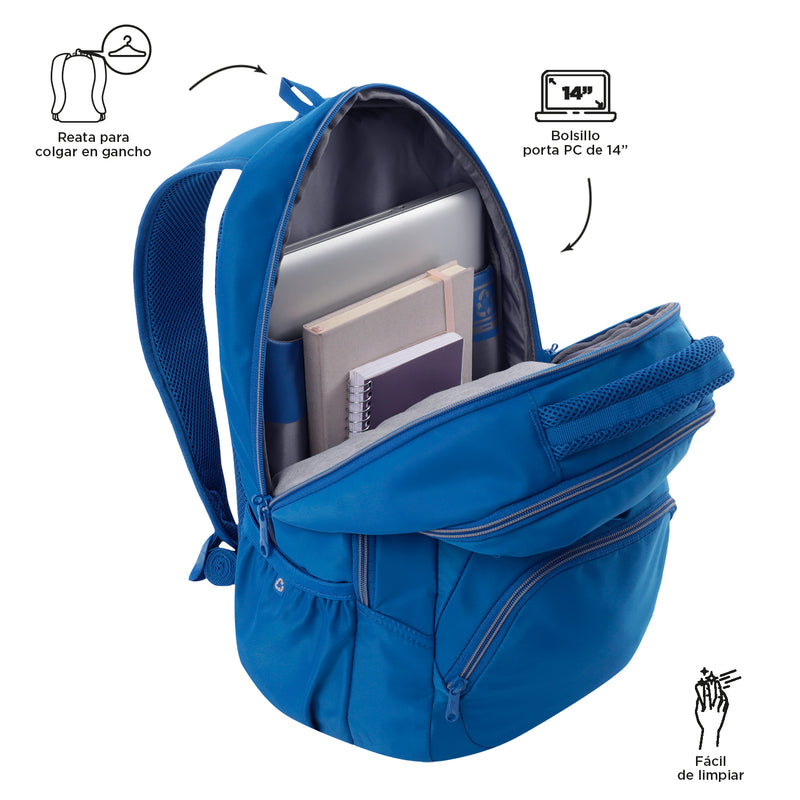 Mochila Tracer 4 con Porta Laptop para Hombre Azul