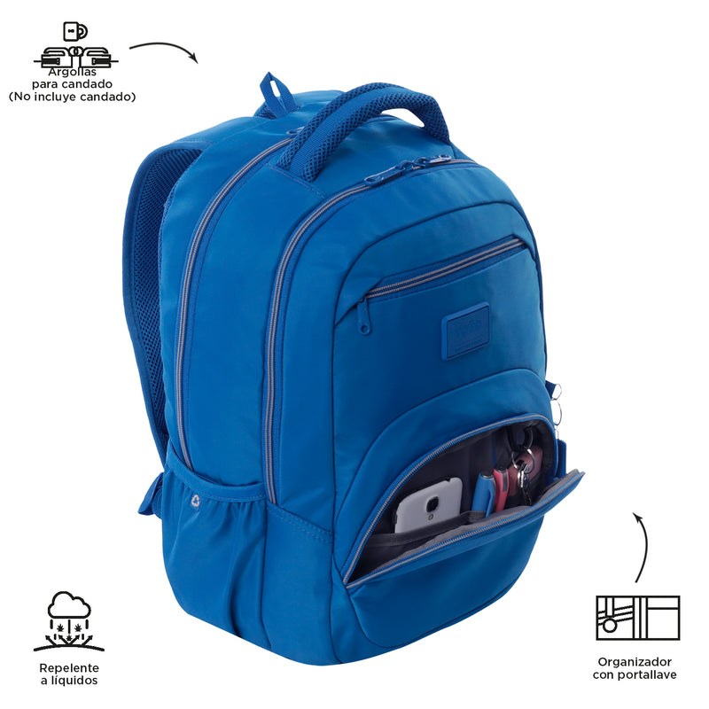 Mochila Tracer 4 con Porta Laptop para Hombre Azul