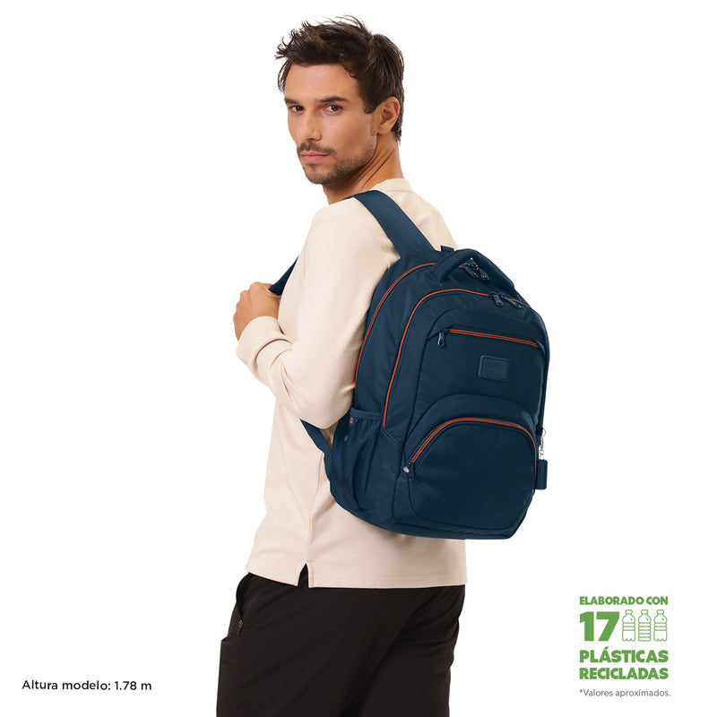 Mochila Tracer 4 con Porta Laptop para Hombre Azul