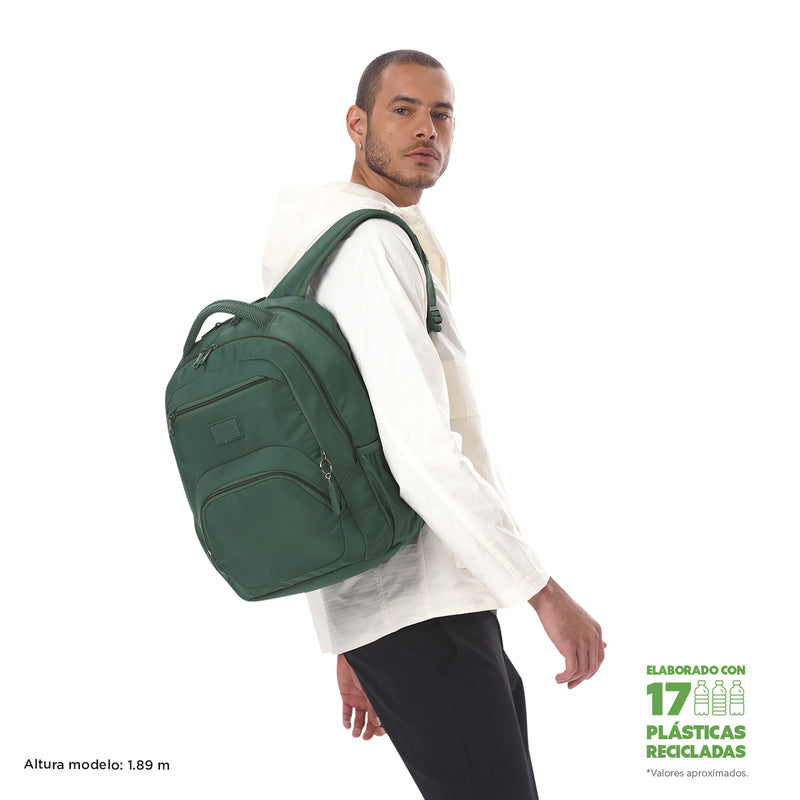 Mochila Universitaria Tracer 4 Porta PC 14" Verde Hombre