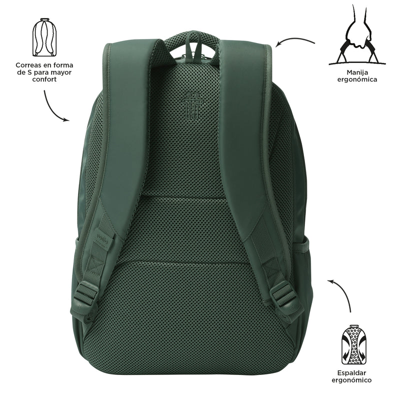 Mochila Universitaria Tracer 4 Porta PC 14" Verde Hombre