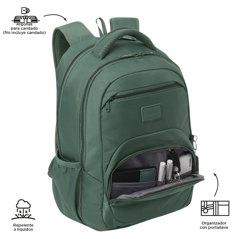 Mochila Universitaria Tracer 4 Porta PC 14" Verde Hombre
