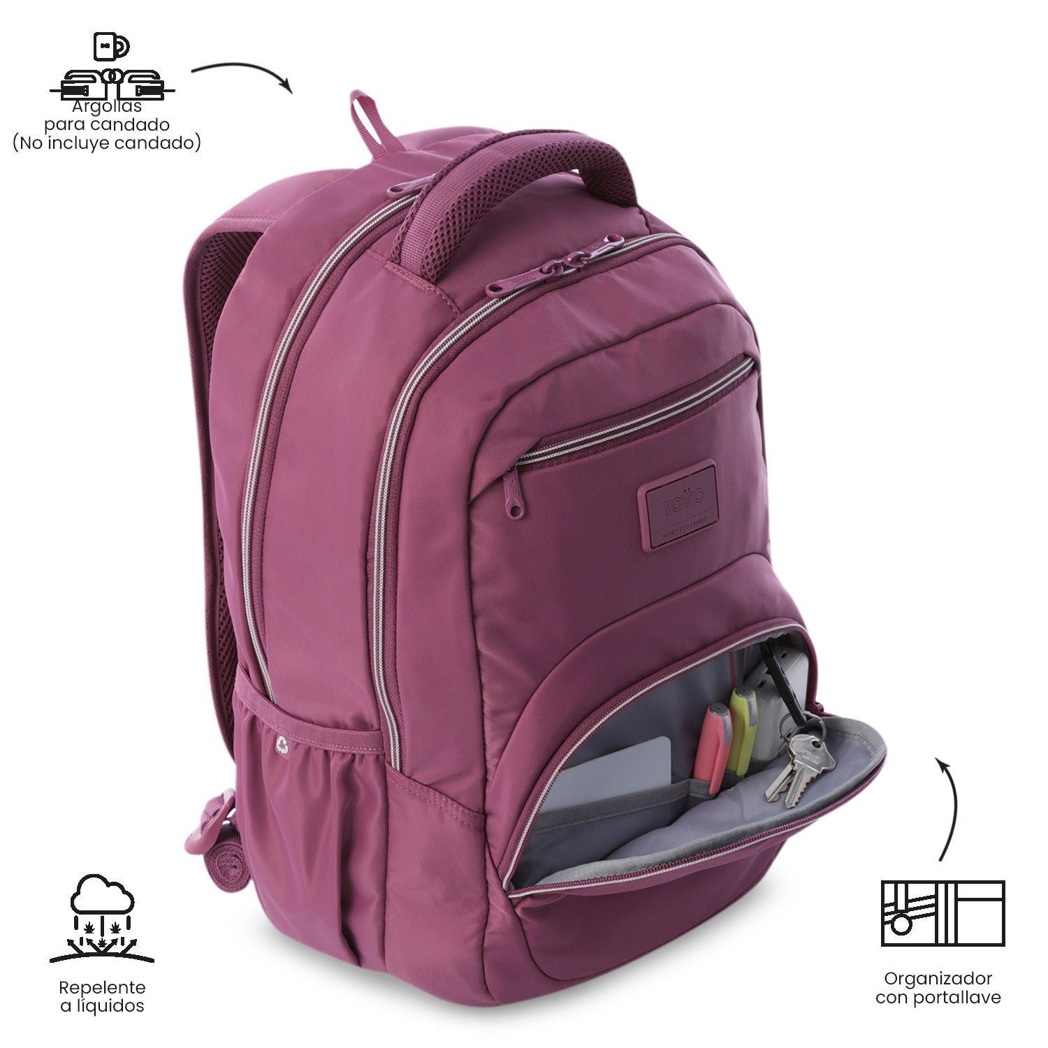 Mochila Universitaria Porta PC 14" Tracer 4 Rosado Mujer