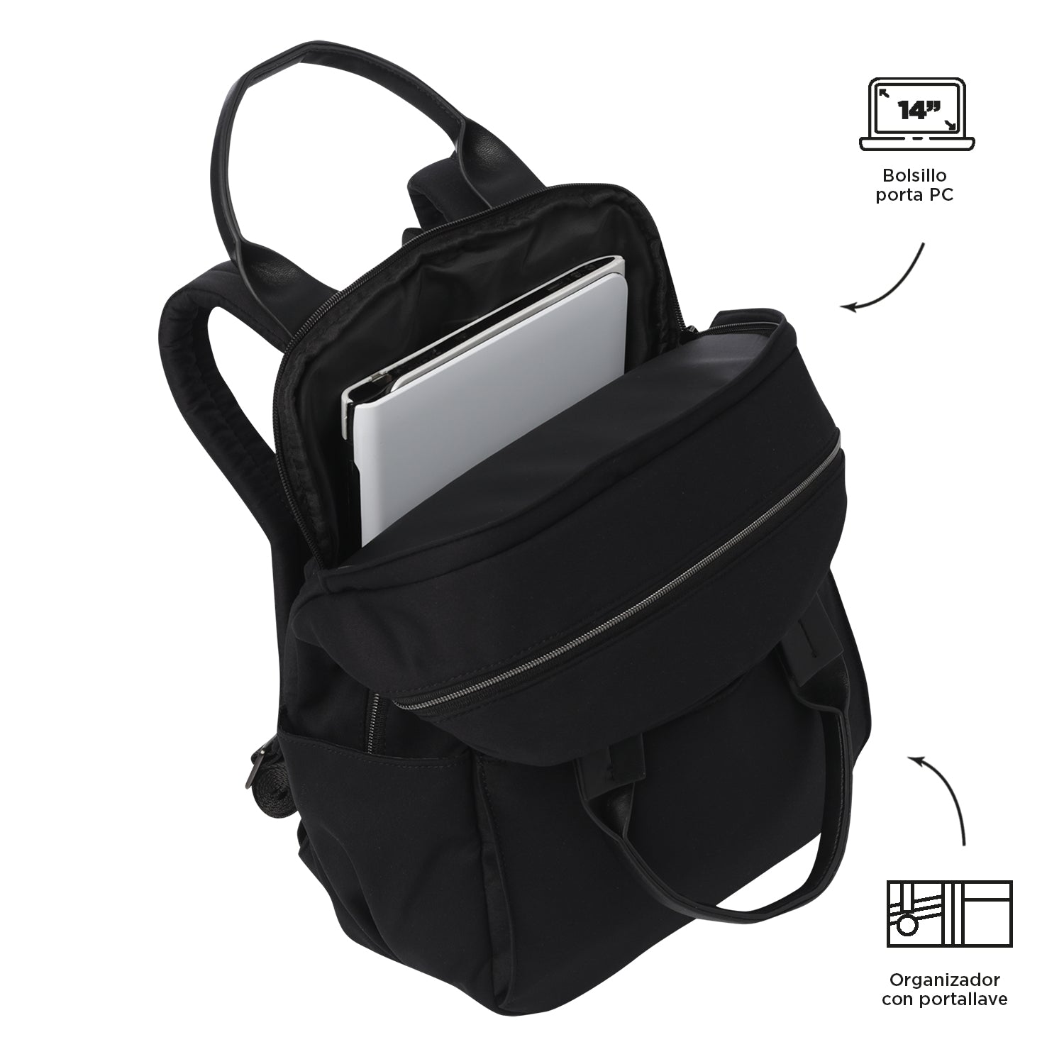 Mochila Ejecutivo Porta Pc 14 Toscana