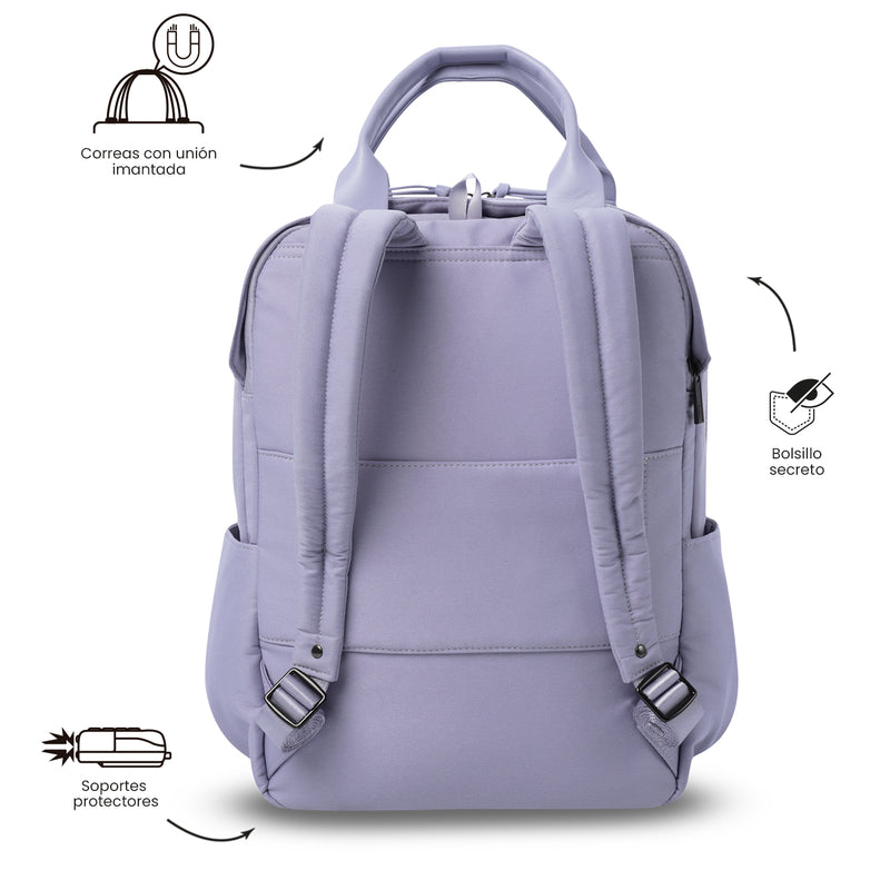 Mochila Ejecutivo Porta PC 14" Toscana Morado Mujer
