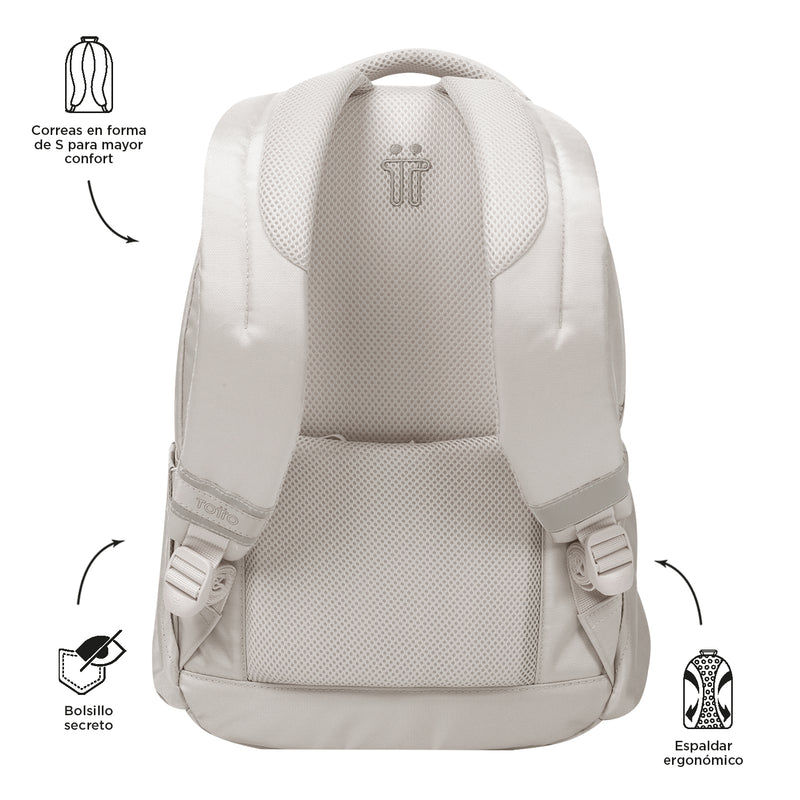 Mochila Universitarioa Porta PC 14" Misisipi Terreo Mujer