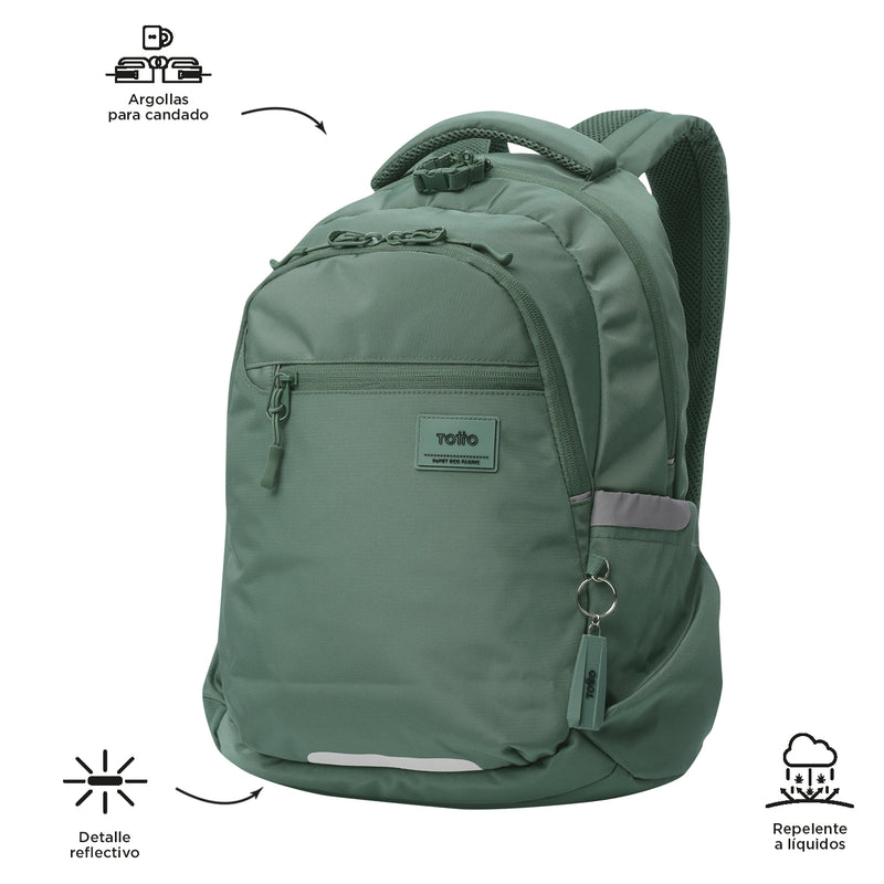 Mochila Universitaria Misisipi Porta PC 14" Verde Hombre