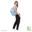 Mochila Universitaria Misisipi Porta Laptop 14" Azul Mujer