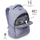 Mchila Universitaria Porta PC 14" Misisipi Morado Mujer