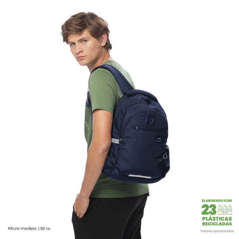 Mochila Universitaria Porta PC 14" Misisipi Azul Unisex