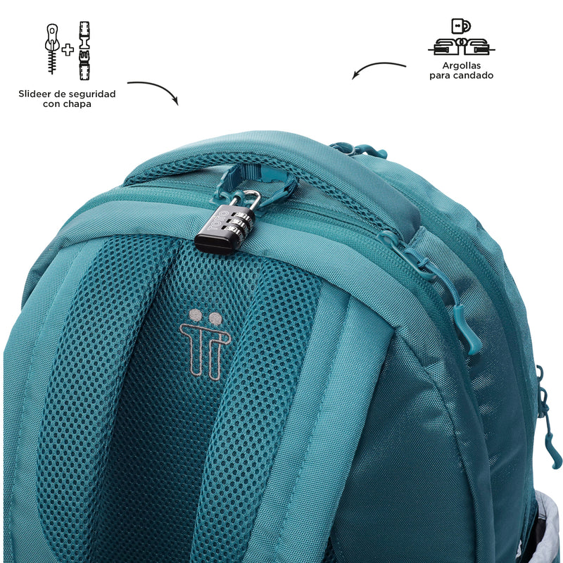 Mochila Ecofriendly Indo con porta laptop - Color: Azul