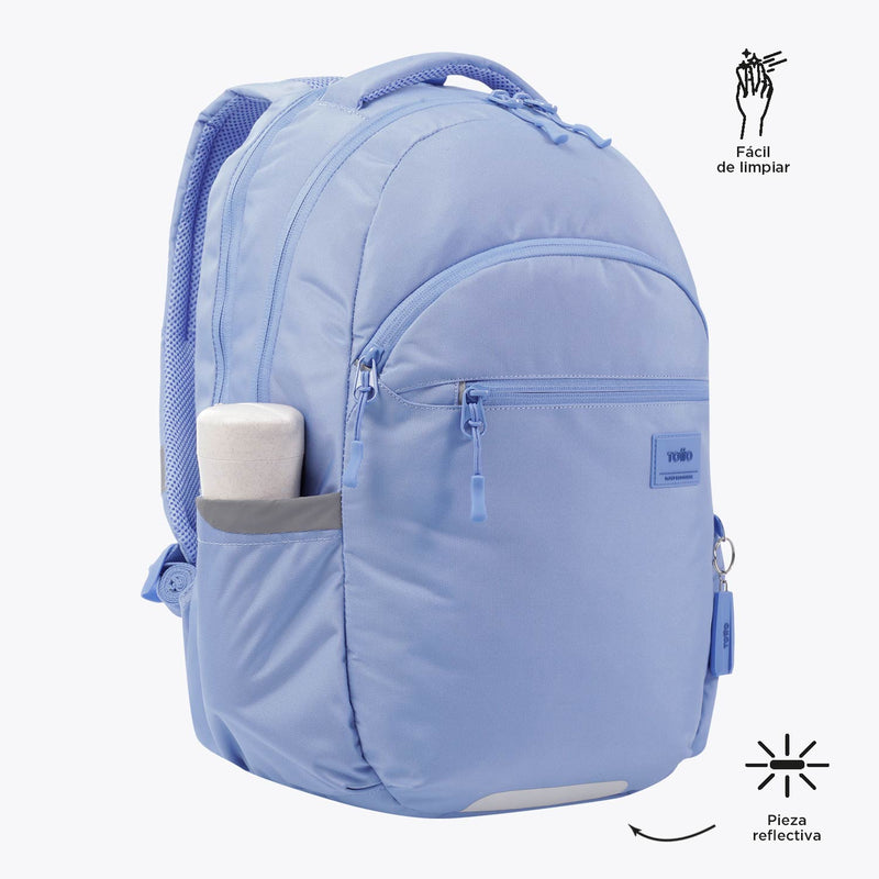 Mochila Ecofriendly Indo con porta laptop - Color: Azul