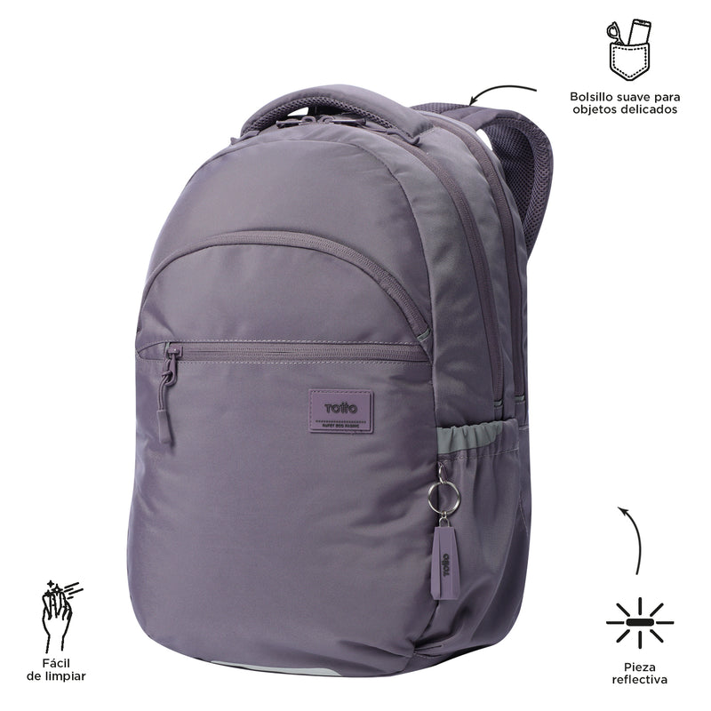 Mochila Universitario Porta PC 15.4" Indo para Mujer Morada