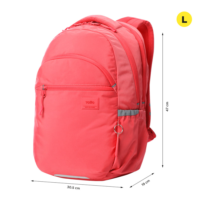 Mochila Universitario Porta PC 15.4" Indo para Mujer Roja