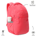 Mochila Universitario Porta Laptop 15.4" Indo para Mujer Roja