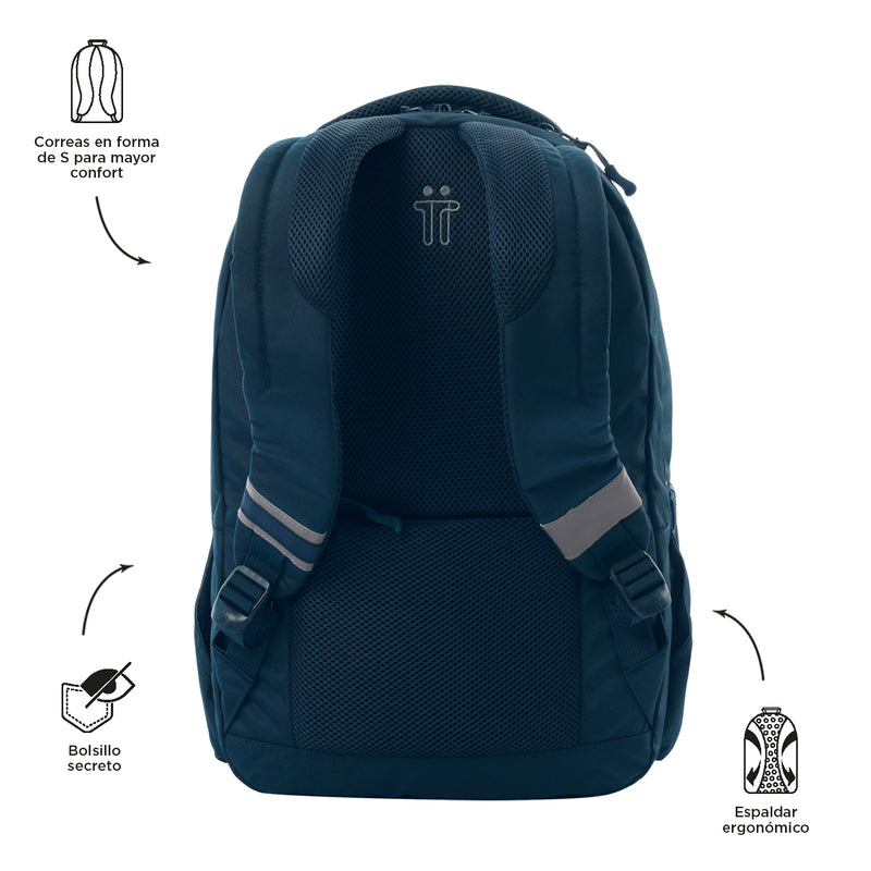 Mochila Universitario Porta PC 15.4" Indo Azul Unisex