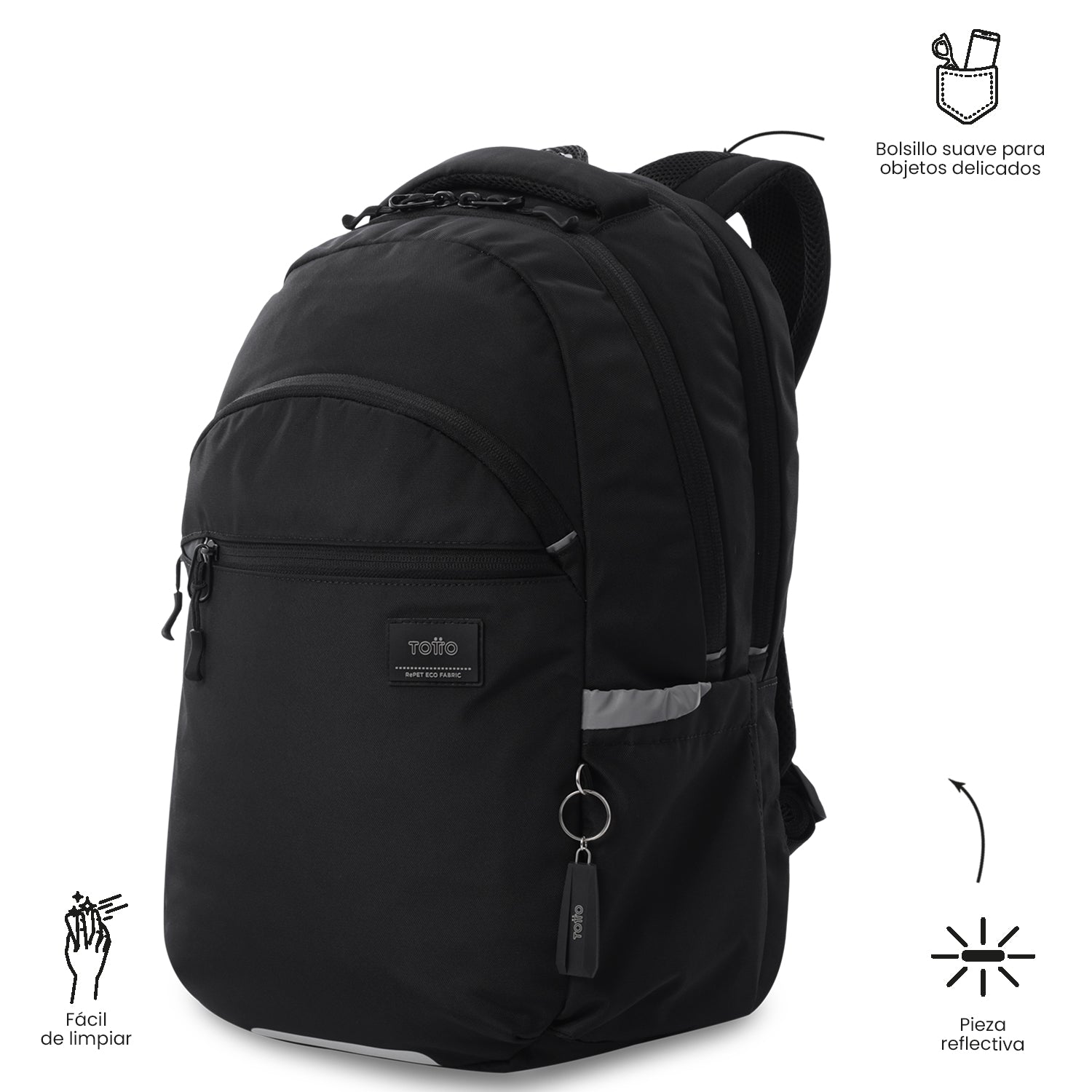 Mochila Universitaria Porta PC 15.4" Indo Negro Unisex