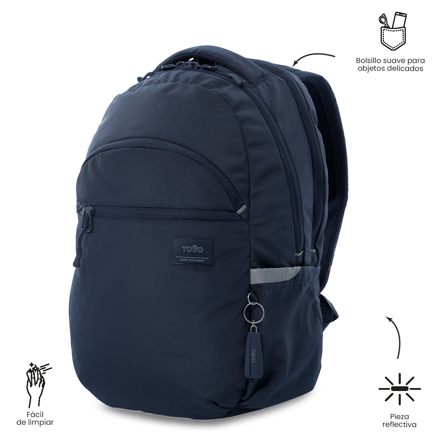 Mochila Universitaria Porta PC 15.4" Indo Azul Unisex