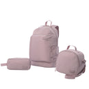 Combo Juvenil X 3 + Lonchera + Cartuchera Yuno Mochila 14" Rosado Mujer
