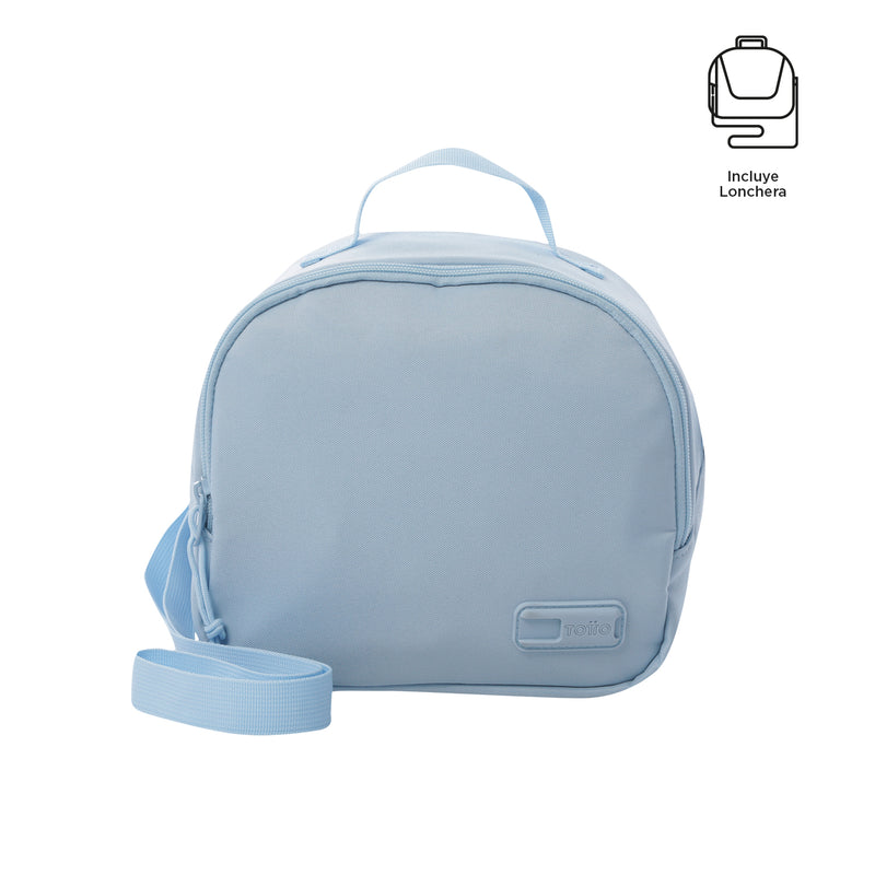Combo Juvenil X 3 + Lonchera + Cartuchera Yuno Mochila 14" Azul