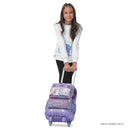 Mochila para Niña con ruedas Andy Cat Mediano Morado