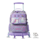 Mochila para Niña con 3 ruedas Andy Cat Grande Morado