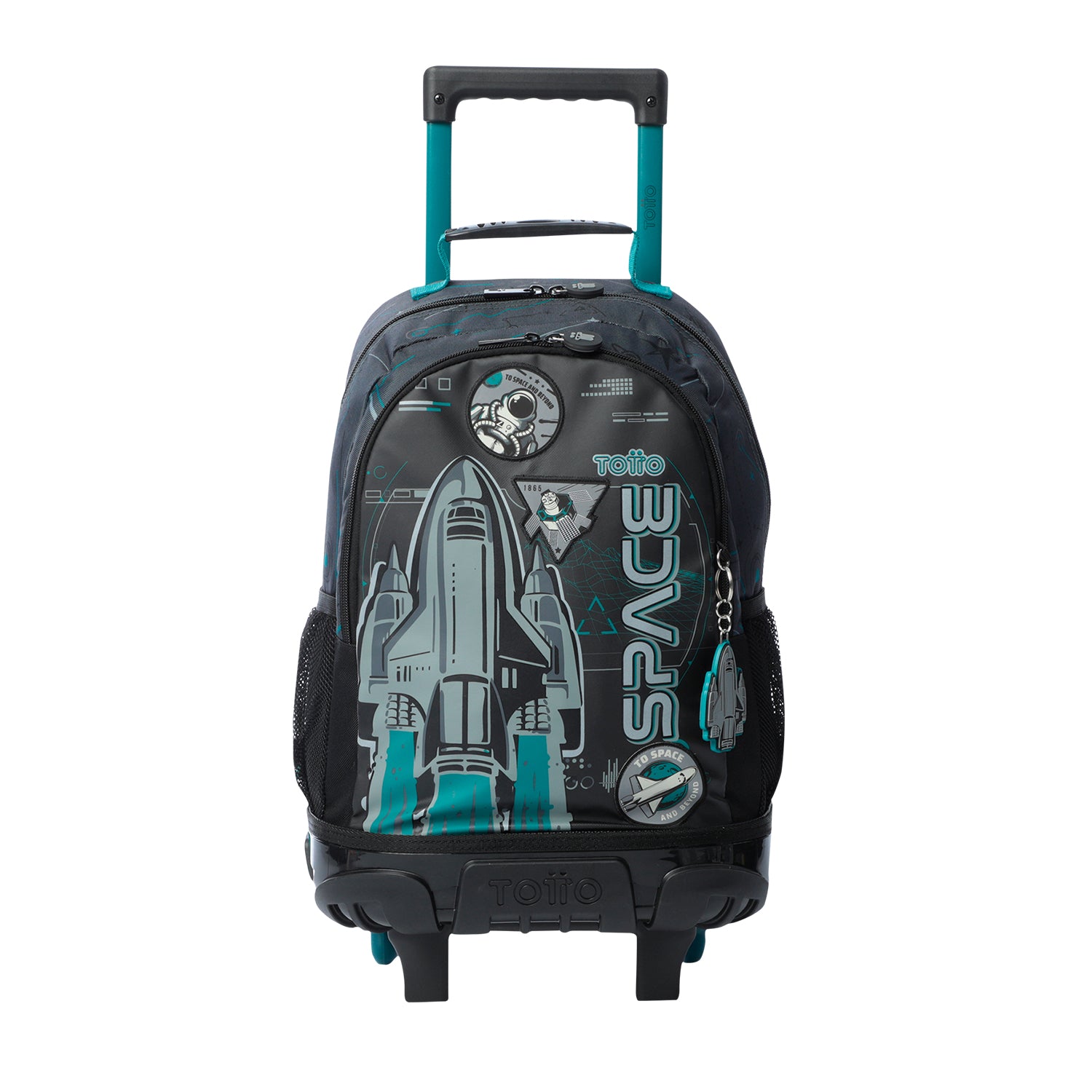 Mochila ruedas Niño Apolo M Gris