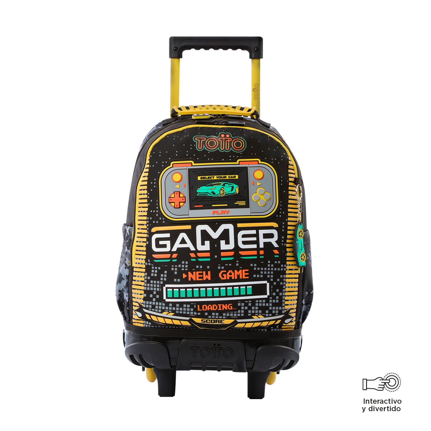 Mochila ruedas Niño Best Game M  Negro