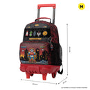 Mochila con ruedas Niño Digibot Mediano Rojo