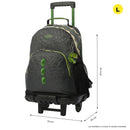 Mochila con ruedas Niño Dinoland Grande Gris