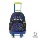 Mochila para Niño con ruedas Dino Rock Grande Azul