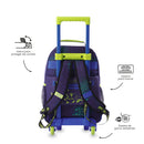 Mochila para Niño con ruedas Dino Rock Mediano Azul